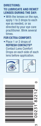 Refresh Contacts Lubricant Eye Drops 0.4 oz Sterile 5 Pack | Lens Comfort
