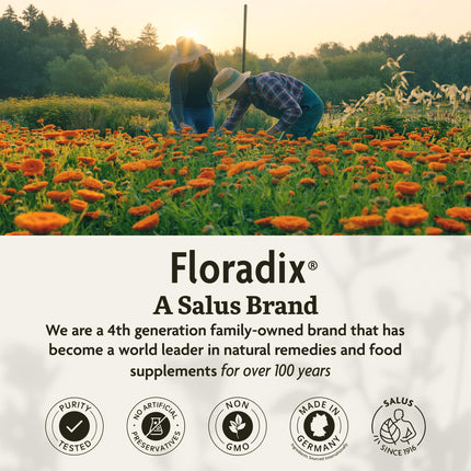 Floradix Calcium Magnesium Liquid – Bone Support with Vegan Vitamin D & Zinc