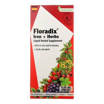 FLORADIX Iron & Herbs, 17 FZ | Liquid Iron Supplement