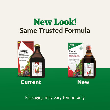 Floradix Iron & Herbs – Liquid Iron Supplement with Vitamin C & B Complex | 23.7 fl oz