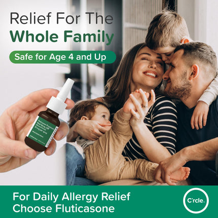 FlutiCare Fluticasone Nasal Spray – 24h Non-Drowsy Allergy Relief (120 Sprays)