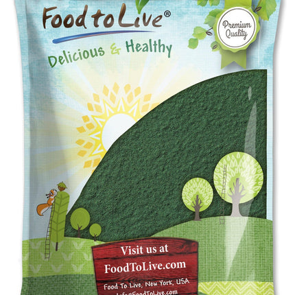 Food to Live Chlorella Powder – 8 Pounds | Kosher, Raw Green Algae, Vegan Superfood
