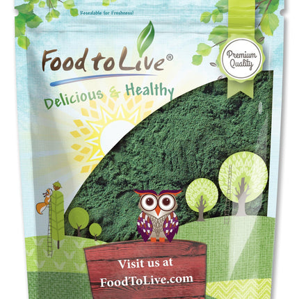 Food to Live Chlorella Powder 4 lbs – Kosher, Raw Vegan Superfood