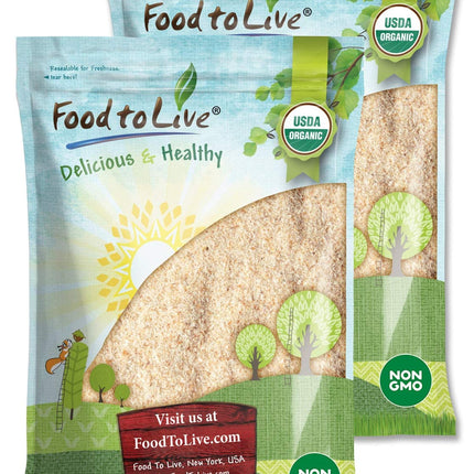 Food to Live Organic Whole Psyllium Husks - 8 lb, Non-GMO, Vegan, Kosher, Keto