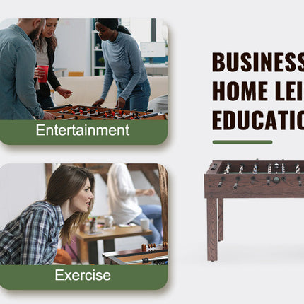 VEVOR Foosball Table Indoor Full Size Foosball Table for Family Soccer with Foosball Table Set Include 4 Balls and 2 Cup Holders