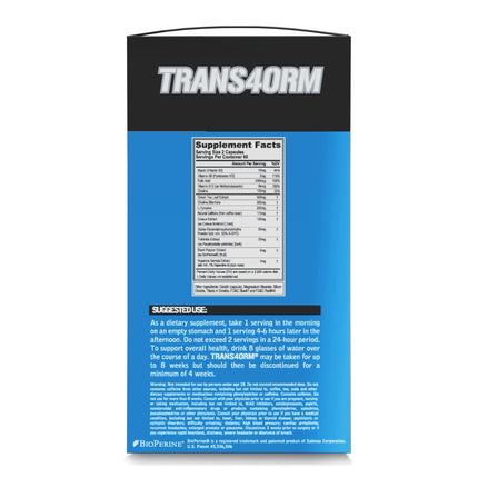 EVL Weight Loss Support Stack — Trans4orm Thermogenic Fat Burner & LeanMode Non-Stimulant