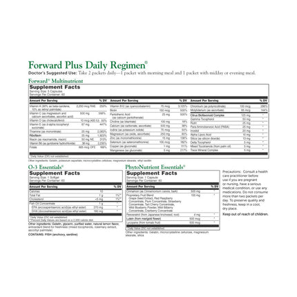 Dr. Whitaker's Forward Plus Daily Regimen – Comprehensive Multivitamin (60 Packets, 30-Day Supply)