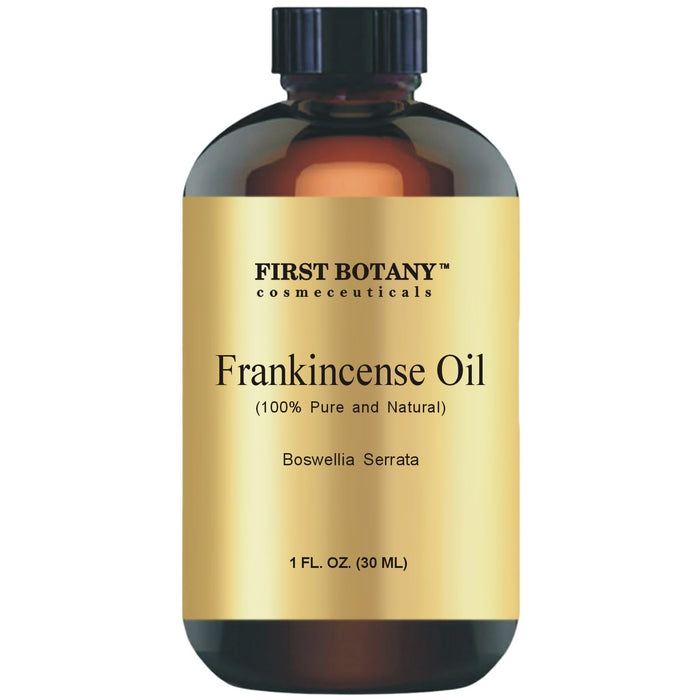 First Botany 100% Pure Frankincense Essential Oil – Premium Aromatherapy & Topical Oil (1 fl oz)