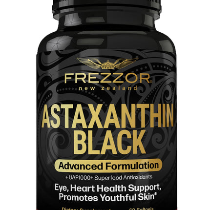 FREZZOR Astaxanthin Black 12mg – Anti-Aging Antioxidant (60 Softgels)