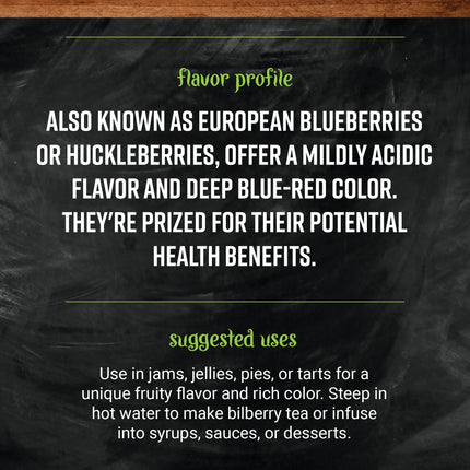 Frontier Co-op Bilberry Whole Berry – 16 oz Bulk