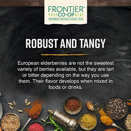 Frontier Co-op Dried Elderberries, European Whole – Non-GMO, Kosher, 16 oz x 4