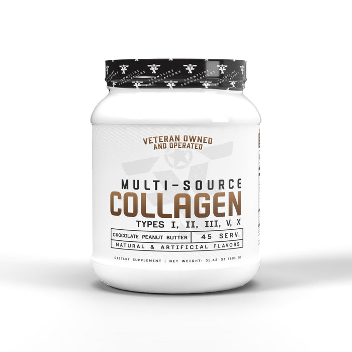 Frontline Multi-Source Collagen – Hair, Skin & Nails (Chocolate Peanut Butter)