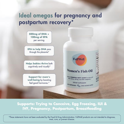 FullWell Fertility Trio – Prenatal Vitamin Lemon + DHA & Fertility Booster | 26+ Nutrients, 30 Servings