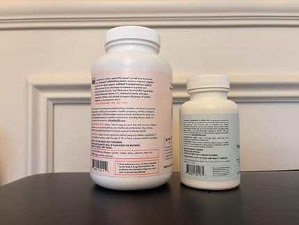 FullWell Prenatal Vitamin + DHA | 26+ Nutrients, Non-GMO, 30 Servings