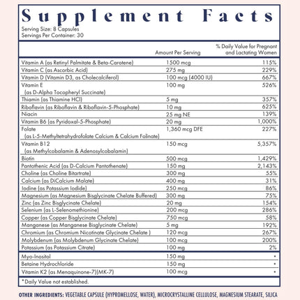 FullWell Prenatal Vitamins Lemon — 26 Nutrients, Choline, Folate, Vitamin D | Dietitian-Formulated & OB-GYN Recommended