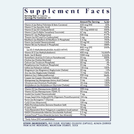 FullWell Women’s Multivitamin for Hormone & Reproductive Health | CoQ10, Magnesium & PQQ, 30 Servings