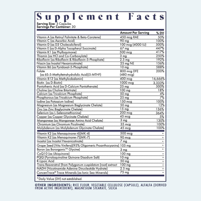FullWell Women’s Multivitamin for Hormone & Reproductive Health | CoQ10, Magnesium & PQQ, 30 Servings