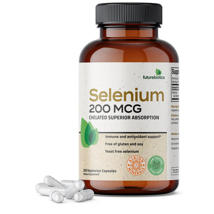 Futurebiotics Selenium 200 mcg – Selenium Amino Acid Complex, Essential Trace Mineral, Non-GMO, 250 Capsules