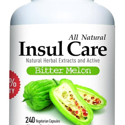 Gabby Insul Care Bitter Melon Natural Herbal Extracts (10:1) Active 500mg 240 Capsules Made in USA