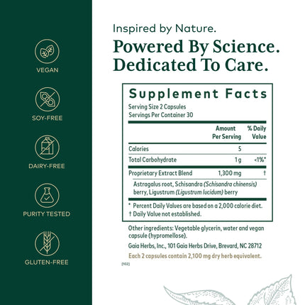 GAIA HERBS PRO 3-in-1 Immune Formula - Stress & Immune Support - 60 Liquid Phyto-Caps