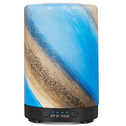 Essential Oil Diffuser 120 ml Galaxy Mist – Glass Ultrasonic Diffuser, 7 LED Colors, Auto Shut-Off, 4 Timers