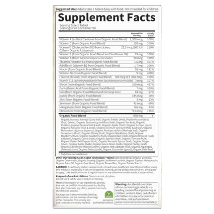 Garden of Life Prenatal Vitamins for Women – Organic Folate, Vegan, Non-GMO, 90-Day Supply