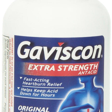 Gaviscon Extra Strength Chewable Antacid Tablets - Original Flavor, 3x100 Count