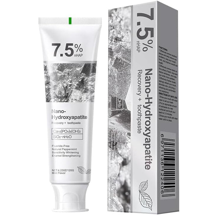 GEELIKE Nano Hydroxyapatite Toothpaste 7.5% nHAP – Enamel Strengthening, Fluoride-Free