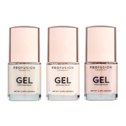 GO-TO NEUTRALS | 3PC GEL EFFECT NAIL POLISH SET