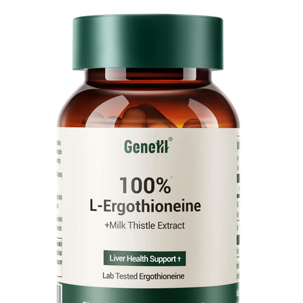 GENEIII Milk Thistle & L-Ergothioneine – Liver & Cellular Health Support | 90 Count