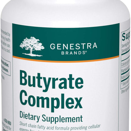 Genestra Brands Butyrate Complex | Butyric Acid from Calcium/Magnesium Butyrate | 90 Capsules