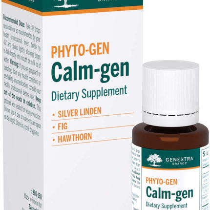 Genestra Calm-gen | Silver Linden, Fig & Hawthorn | Herbal Supplement 0.5 fl oz