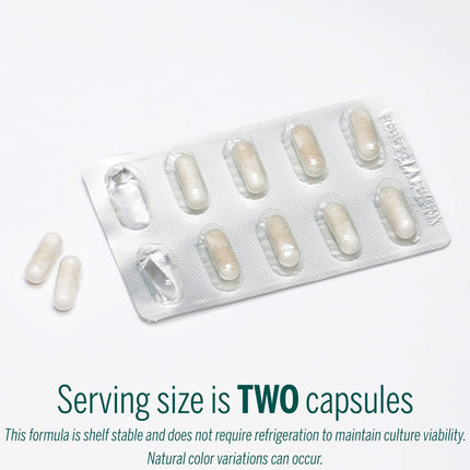 Genestra Brands HMF Travel - Shelf-Stable Probiotics for GI Health - 30 Capsules