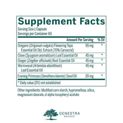 Genestra Brands IntestiBal – Digestive Support with Ginger & Wormwood Essential Oils | 60 Capsules