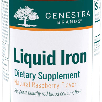 Genestra Brands Liquid Iron – Colloidal Mineral Supplement (Raspberry) 16.2 fl oz