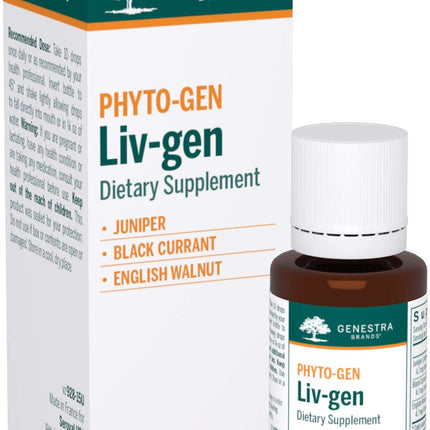 Genestra Brands Liv-gen | Juniper, Black Currant, and English Walnut Herbal Supplement | 0.5 fl. oz.