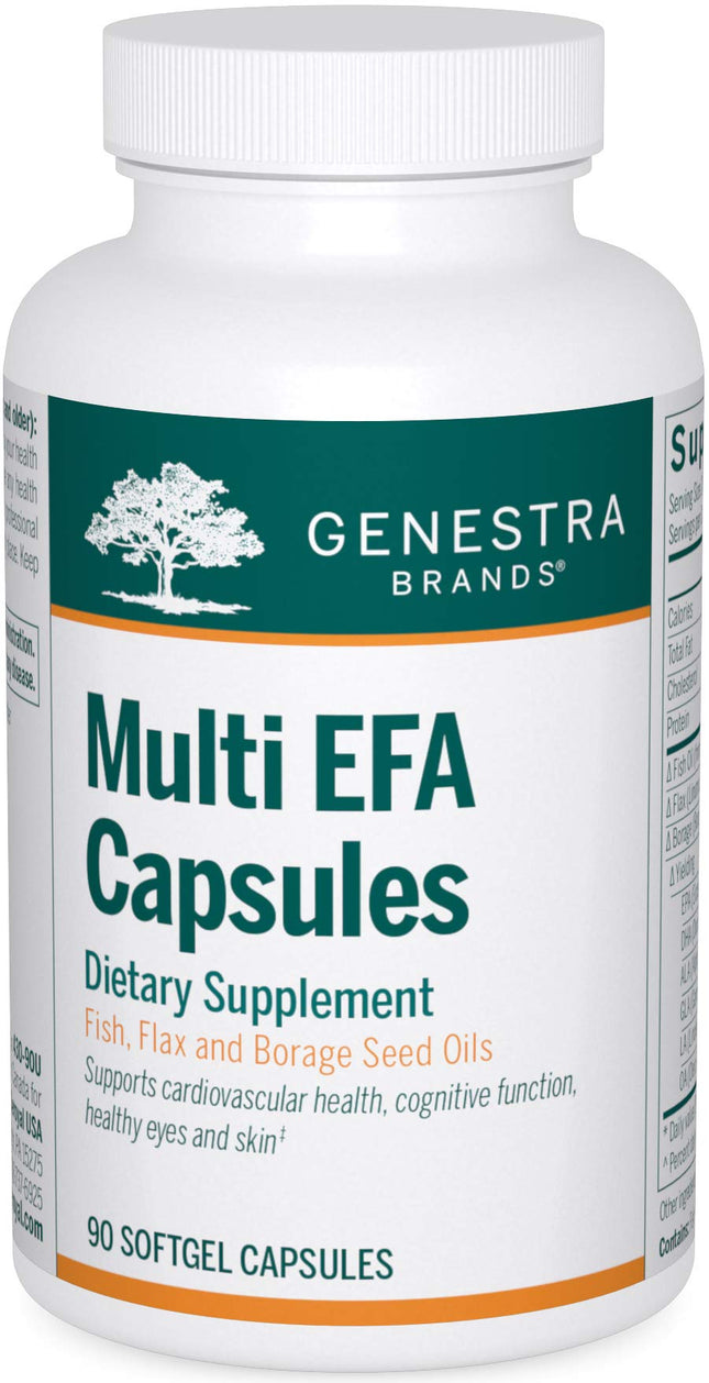 Genestra Brands Multi EFA Capsules | Unique Blend of Fish, Flax, and Borage Seed Oils | 90 Softgel Capsules