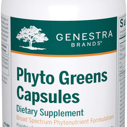 Genestra Brands Phyto Greens Capsules | Organic Greens, Vitamins & Enzymes - 180 Capsules