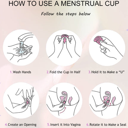 Ginalaia Menstrual Cups with Collapsible Storage - Leak-Proof, Medical-Grade Silicone