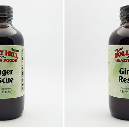 Holly Hill Health Foods Ginger Rescue Syrup – 4oz (Pack of 2)