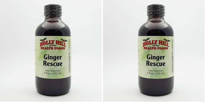 Holly Hill Health Foods Ginger Rescue Syrup – 4oz (Pack of 2)