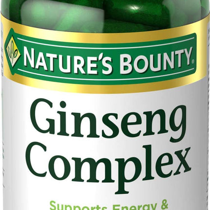 Ginseng Complex Capsules by Nature's Bounty – Vitality & Immune Support, 75 Capsules