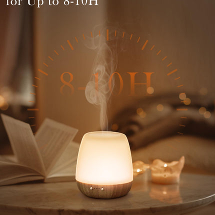 Glass Essential Oil Diffuser 180ml – Ultrasonic, Auto-Off, 7 Mood Lights