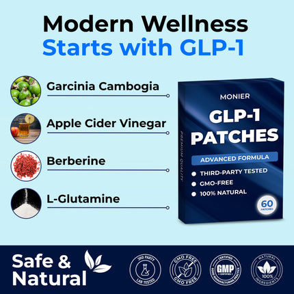 GLP-1 Patches for Women & Men – 60 Days Supply | Berberine & More