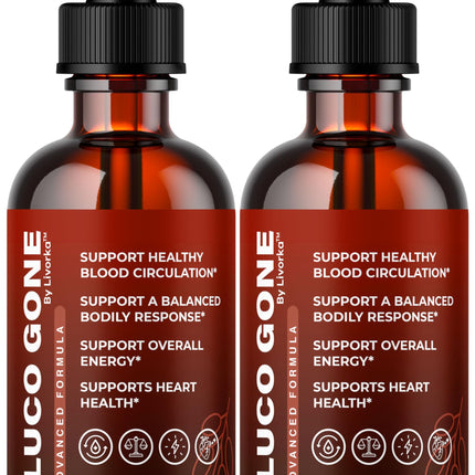 Gluco Gone Drops 2 Pack – Premium All-Natural Liquid Drops
