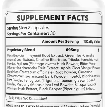 GlucoPeace Capsules (2 Pack) – Circulatory Support, 120 Count