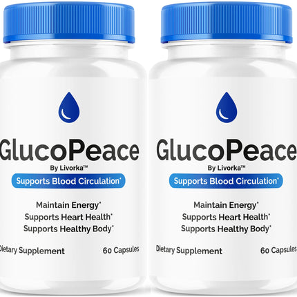 GlucoPeace Capsules (2 Pack) – Circulatory Support, 120 Count