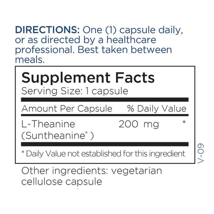 Metabolic Maintenance L-Theanine 200mg – Suntheanine, Vegan Mood & Focus Support (120 Caps)