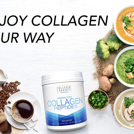 Pure Hydrolyzed Collagen Peptides (20 oz) – Unflavored, Pasture-Raised & Grass-Fed