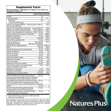 Nature's Plus Source of Life Liquid — Tropical Fruit Flavor, 30 oz Wholefood Energy Booster